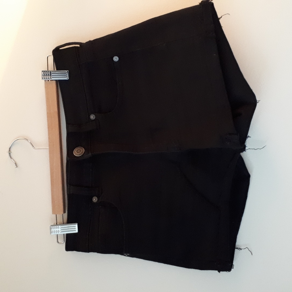 3/$30 Black Denim Shorts
